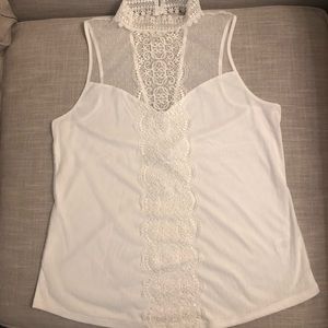 Lace Mock Neck Tank